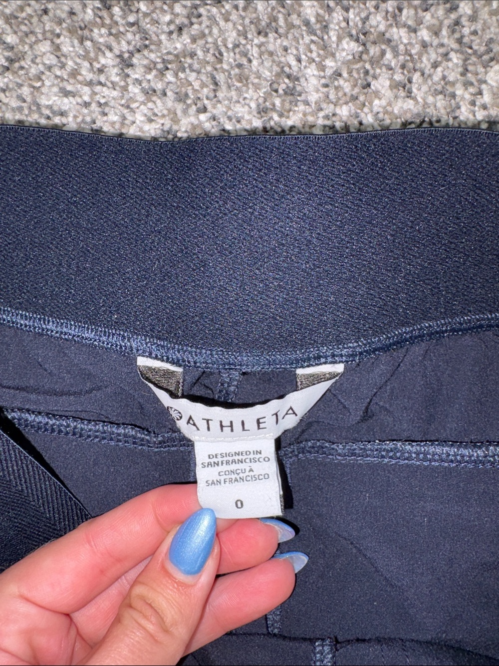 Athleta Brooklyn Heights High Rise Cargo Pant in Navy Blue - Picture 4 of 5
